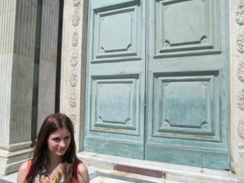 Colorful doors in Florence, Italy via MontgomeryFest